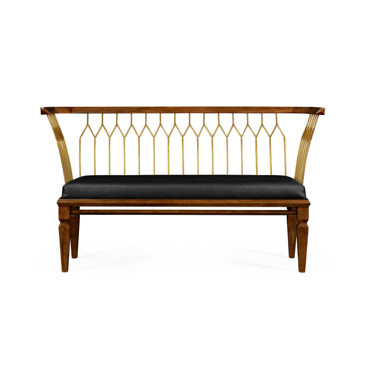 Jonathan Charles Fine Furniture Camden Genuine Leather Bench Wayfair